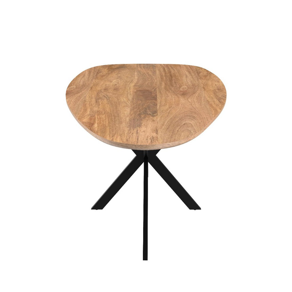 Organische eettafel van mangohout