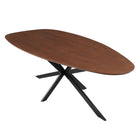 Mangohouten Eettafel Organisch Branwen 240x110 cm Walnoot