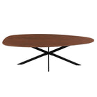 Mangohouten Eettafel Organisch Branwen 240x110 cm Walnoot