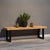 Mangohouten eetkamerbank Roy U-poot 200x40 cm