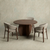 Eettafel Japandi Yuki Rond 130 cm Kruispoot
