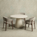 Eettafel Rond Maya Microcement 120 cm Beige
