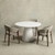 Eettafel Rond Maya Microcement 120 cm Wit