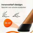 FLOOQ® Pro Stoelpootdoppen Finn Geluidloos & Krasvrij (39–29 mm) 8 stuks