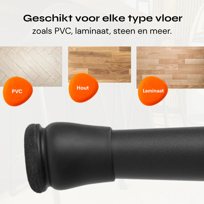 Zwarte stoelpootdop