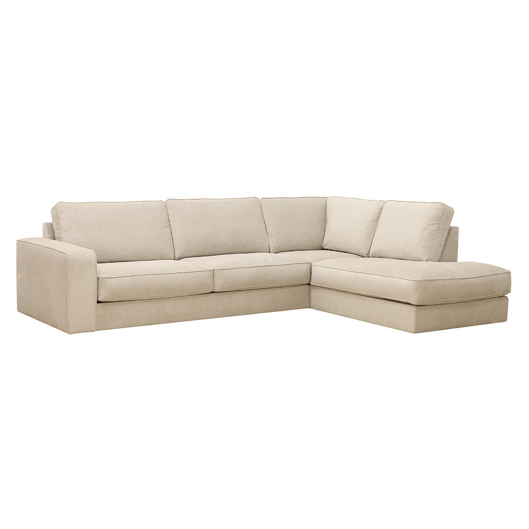 4-zits hoekbank Colton creme