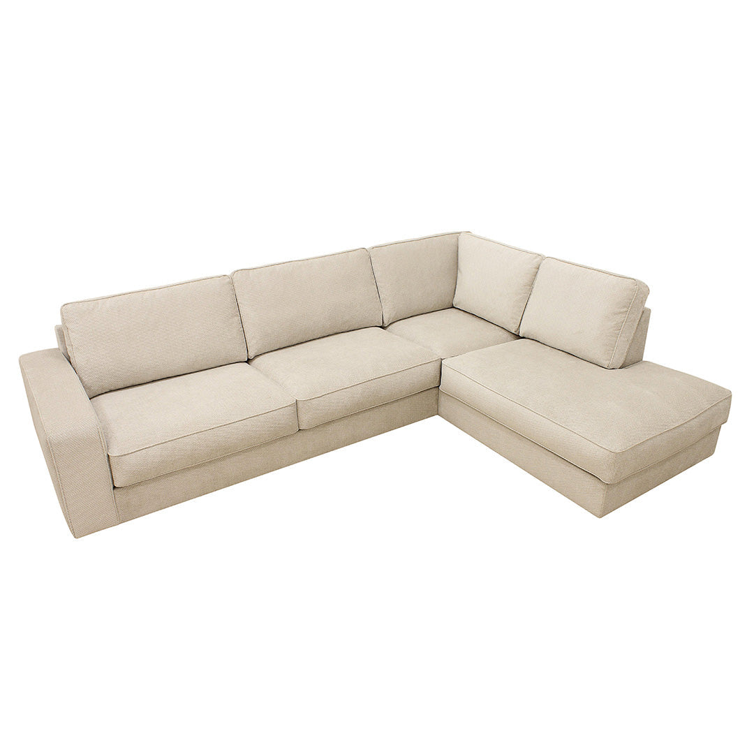 4-zits hoekbank Colton creme