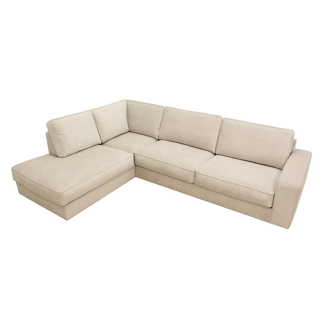 4-zits hoekbank Colton creme