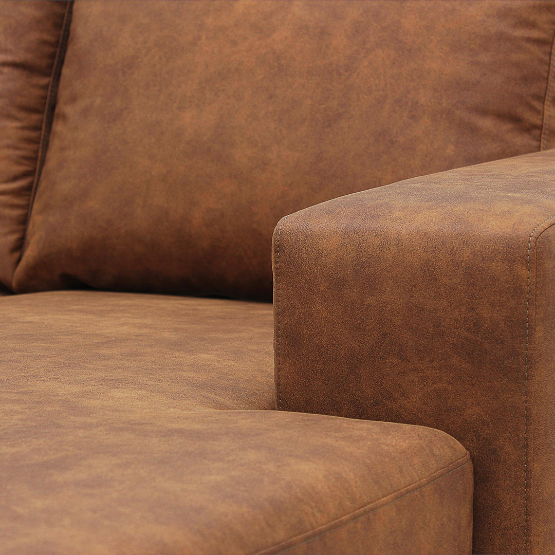 4-zits hoekbank Santiago cognac