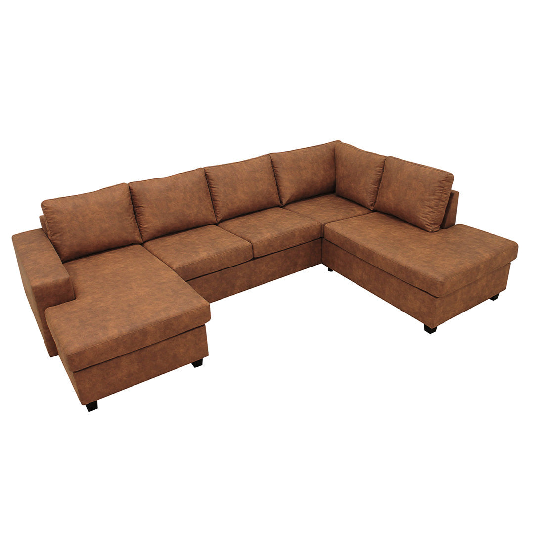 4-zits hoekbank Santiago cognac