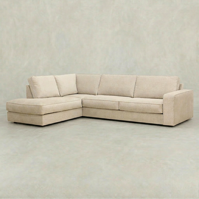 Hoekbank Colton 4-zits Links Crème