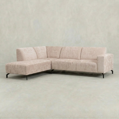 Hoekbank Elin 4-zits Links Beige