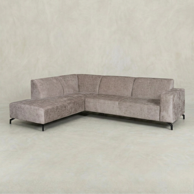 Hoekbank Elin 4-zits Links Donkergrijs