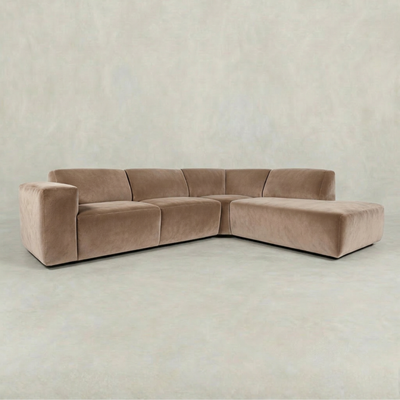 Hoekbank Isabel 4-zits Rechts Taupe