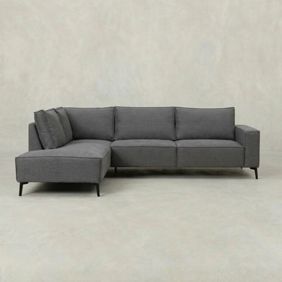 Hoekbank Kael 4-zits Links Donkergrijs