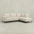 Beige hoekbank 4 zits