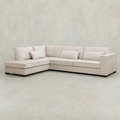 Hoekbank Nova 4-zits Links Crème