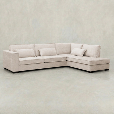 Hoekbank Nova 4-zits Rechts Crème