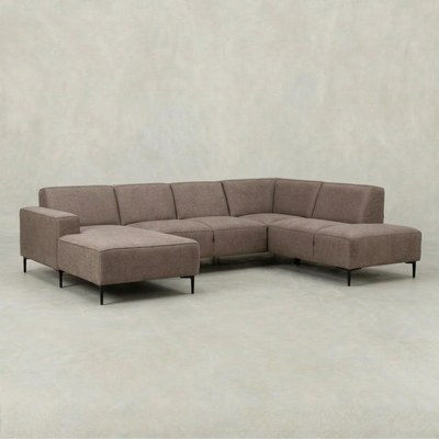 Hoekbank Soren 4-zits Rechts U-opstelling Grijs