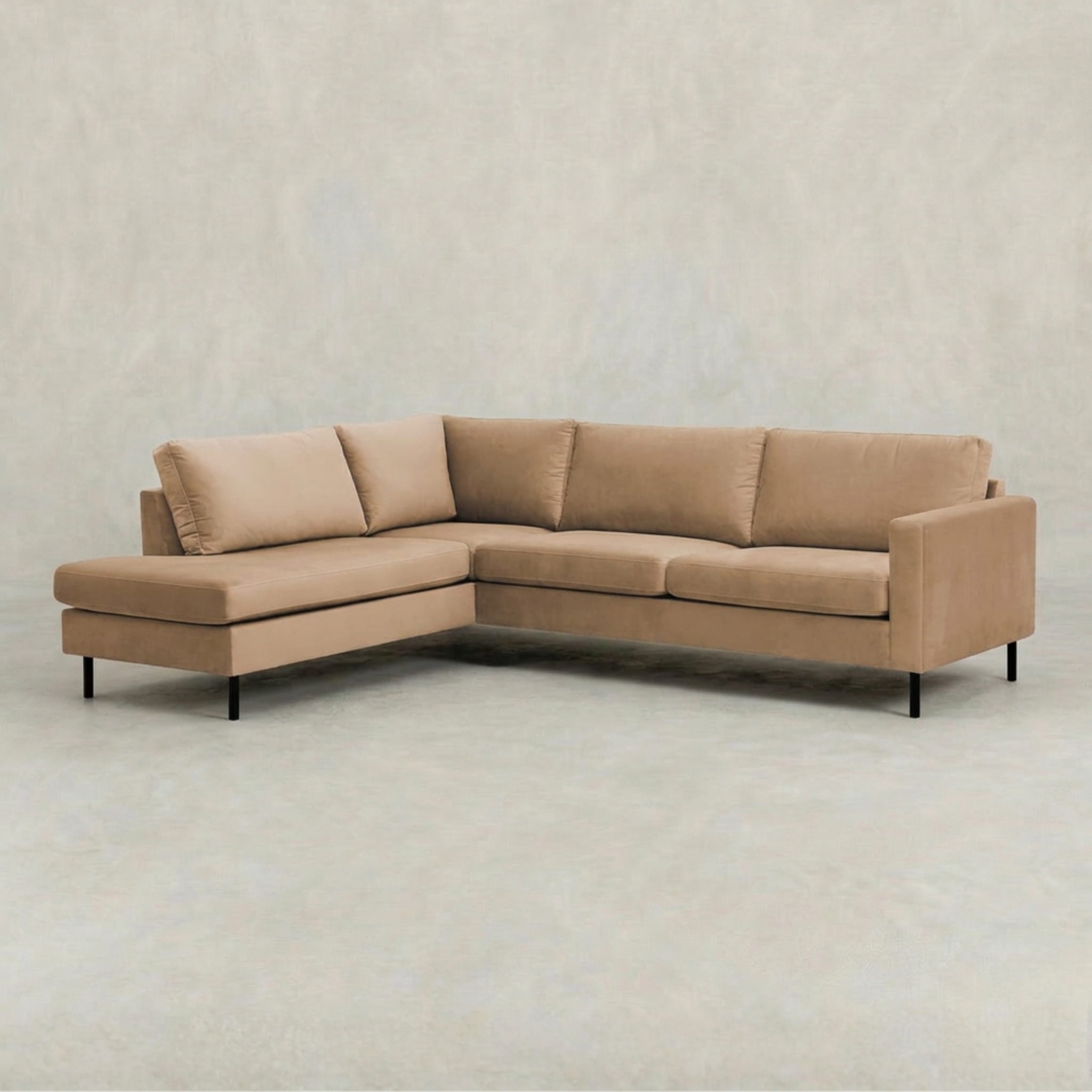 Hoekbank Malaga 4-zits Links Crème