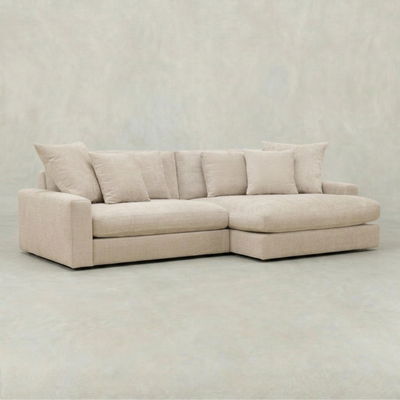 Hoekbank Tain 4-zits Links/Rechts Crème