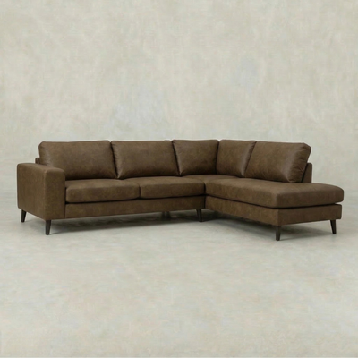 Hoekbank Torin 4-zits Rechts Bruin