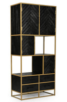Mangohouten Vakkenkast Fingula 90 cm