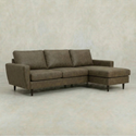 Loungebank Finn 3-zits Links/Rechts Groen/Bruin