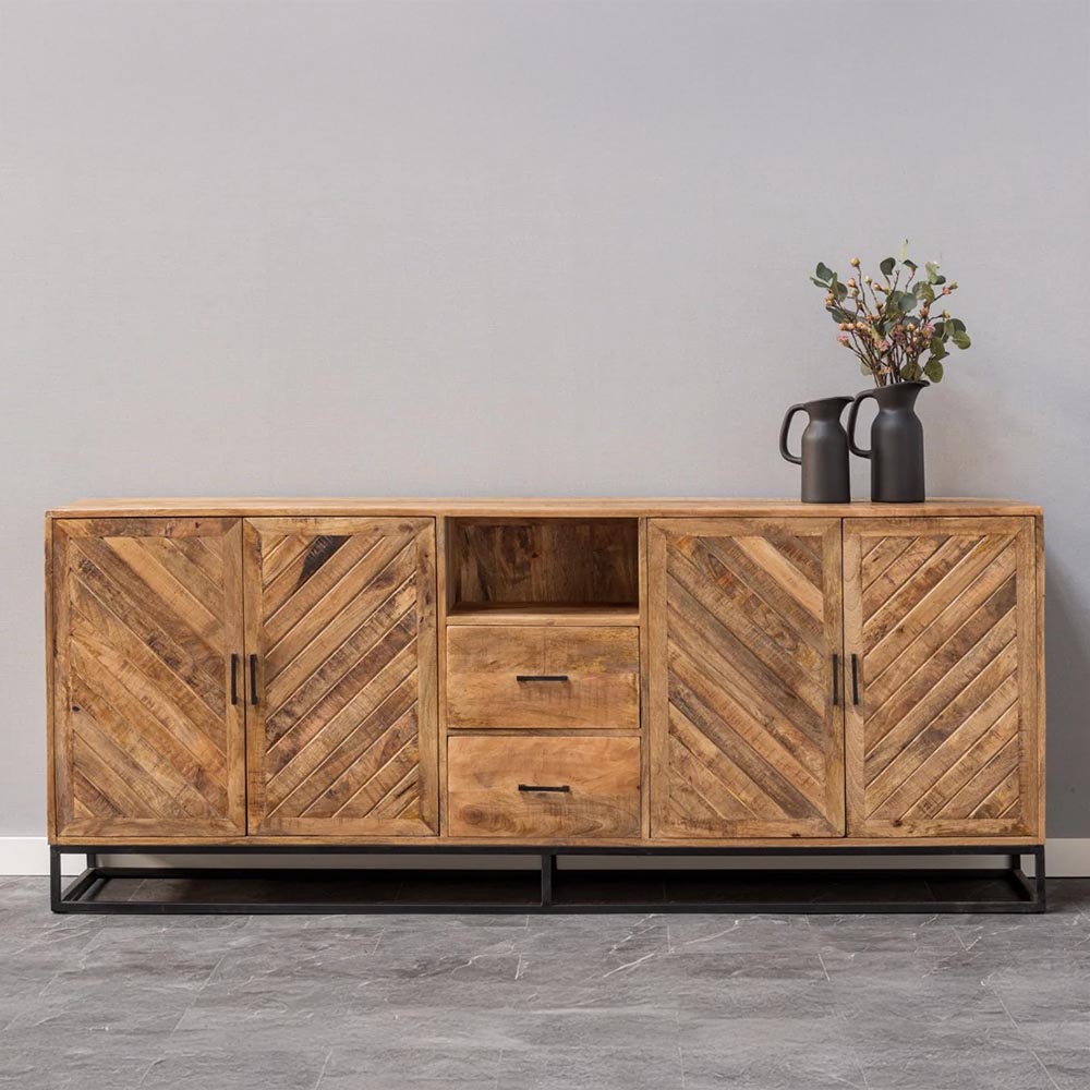 Mangohouten Dressoir 220 cm