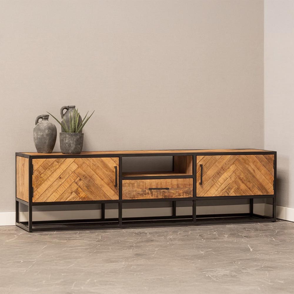 Mangohouten TV Meubel 180 cm