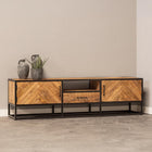 Mangohouten TV Meubel Kjeld 180 cm