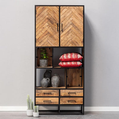Mangohouten Vakkenkast Kjeld 90 cm