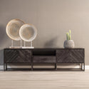Mangohouten TV Meubel Kjeld 180 cm Zwart