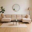 Bank Soren Rechts U-opstelling Beige