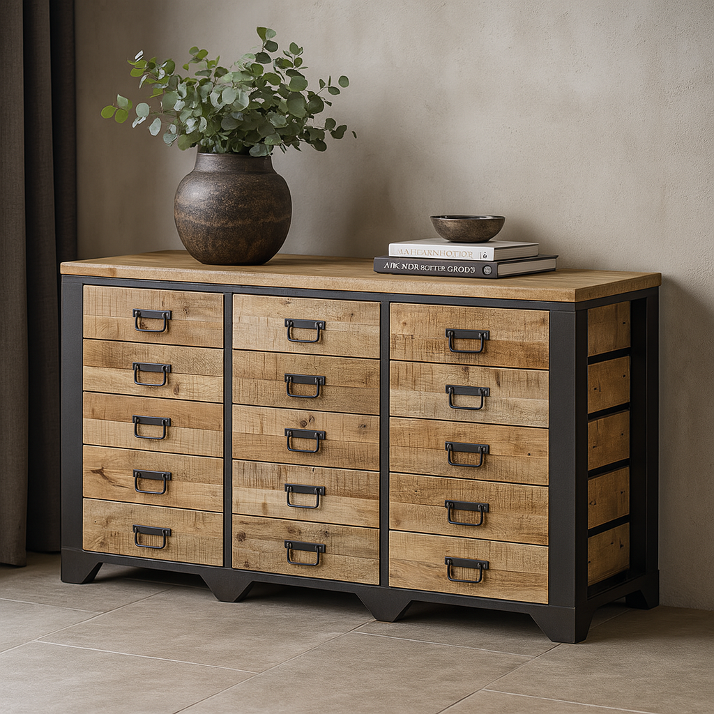 Mangohouten Dressoir Mitchel 160 cm