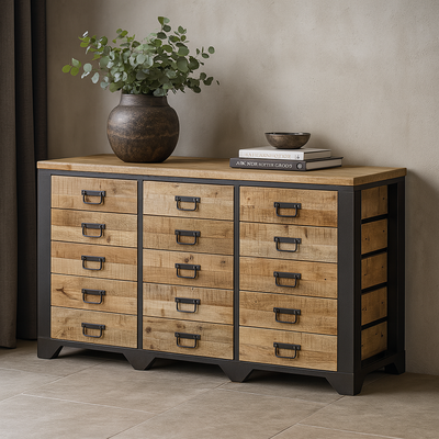 Mangohouten Dressoir Mitchel 160 cm