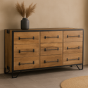 Mangohouten Dressoir Neal 160 cm