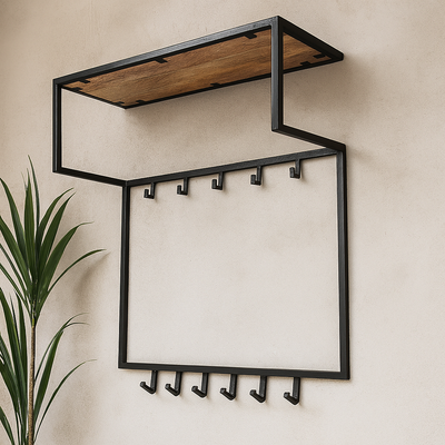 Mangohouten Kapstok 78x30x85 cm