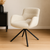 Eetkamerstoel Kemi Wit met zwart onderstel