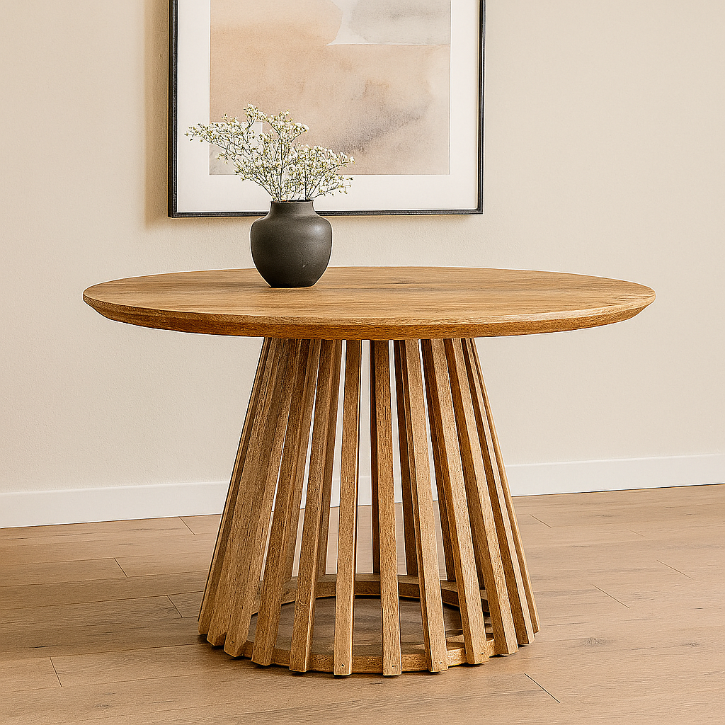 Mangohouten Salontafel Rond Zara Large