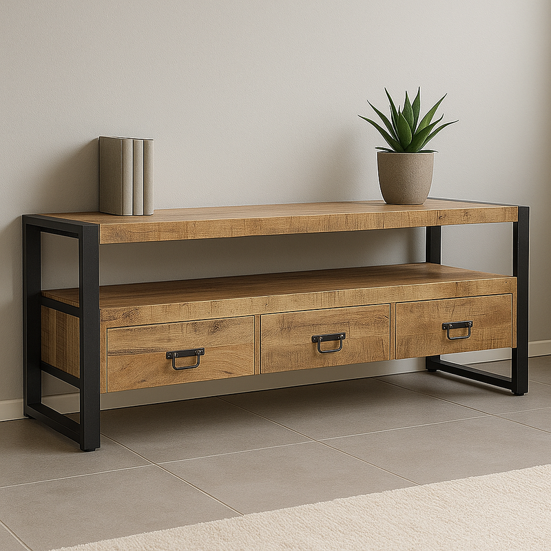 Tv meubel van mangohout 150 cm