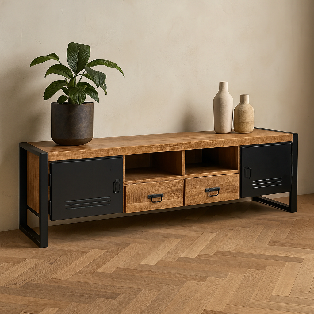 Mangohouten TV Meubel Nola 205 cm