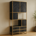 Mangohouten Vakkenkast Fingula 90 cm
