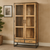 Mangohouten Vitrinekast Owen 95 cm