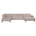 Bank Soren Links U-opstelling Beige