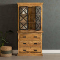 Mangohouten Buffetkast Milan 100 cm en 3 lades X