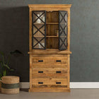 Mangohouten Buffetkast Milan 100 cm en 3 lades X