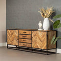 Mangohouten Dressoir Gwenn 210 cm