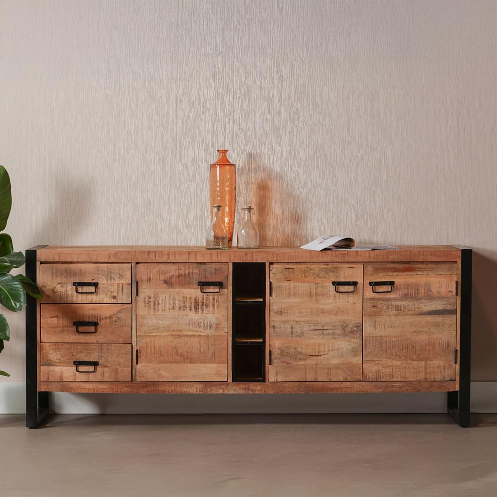 Mangohouten Dressoir 200 cm