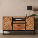 Mangohouten Dressoir Kjeld 145 cm